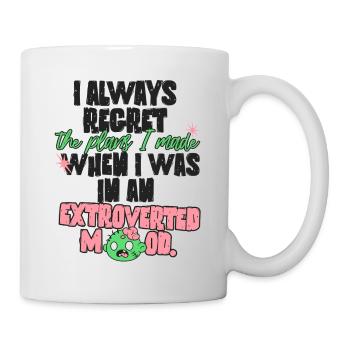 Plans pour les introvertis - Mug blanc - blanc - Droite