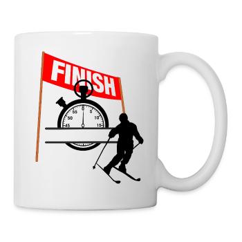 Ski Finish Time - Mug - white - Right