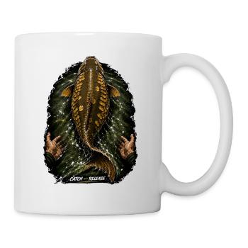 Catch And Release Carp Fishing - Mug - white - Right