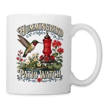 HUMMINGBIRD PATIO WATCH - Tasse - Weiß - Rechts