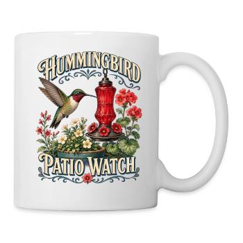 HUMMINGBIRD PATIO WATCH - Tasse - Weiß - Rechts