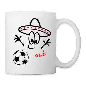 Sombrero Fußball  - Tasse - Weiß - Rechts