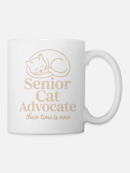 Senior-Katzen-Anwalt - Tasse - Weiß