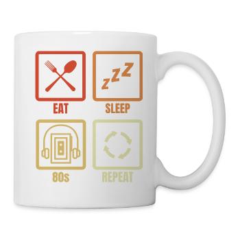 Eat Sleep 80s Repeat - Mug - white - Right