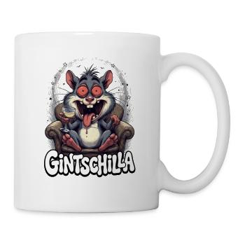 Ginkilla Drinking Rat Character - Mug - white - Right