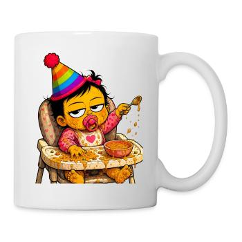 Feast Baby: Colorful Spots - Mug - white - Right