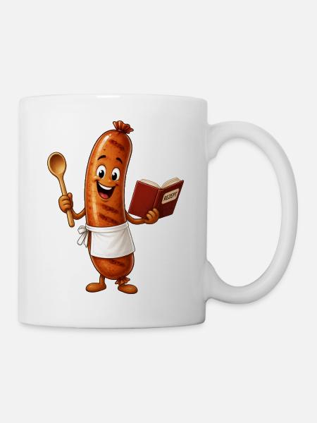Bratwurst - Tasse - Weiß