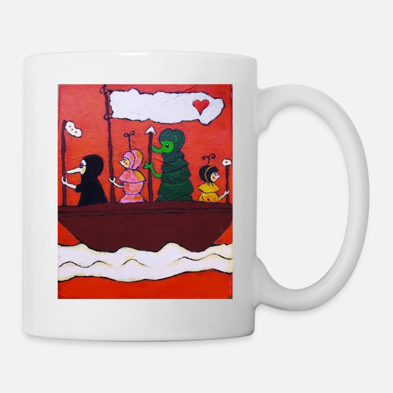4 Freunde - Tasse - Weiß