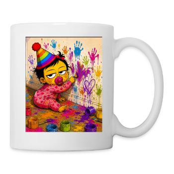 Colorful Children's Art Burst - Mug - white - Right