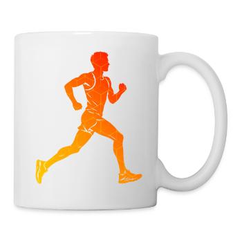 Marathonlaufen Geschenkidee für ein Marathonläufer - Tasse - Weiß - Rechts
