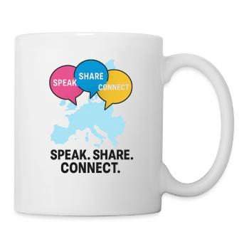 Speech Bubbles Europe Connection - Mug - white - Right
