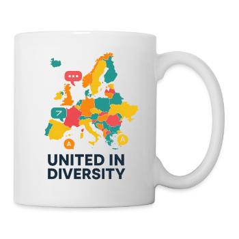 Europe unie dans la diversité - Mug blanc - blanc - Droite