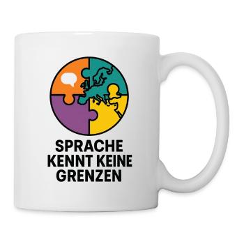 Puzzlewelt Sprache kennt keine Grenzen - Tasse - Weiß - Rechts