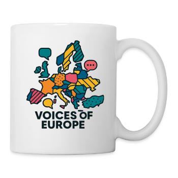 Voices of Europe – Colour map of Europe - Mug - white - Right