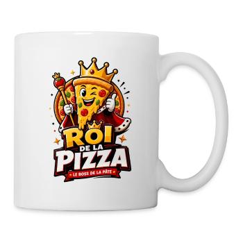 Roi de la Pizza - Mug blanc - blanc - Droite