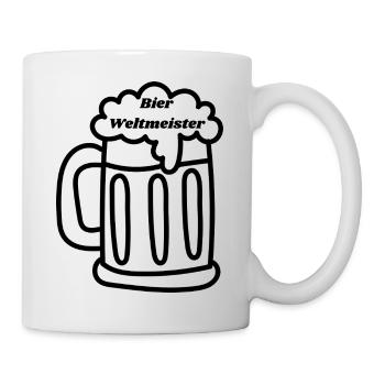 Bier Weltmeister - Tasse - Weiß - Rechts