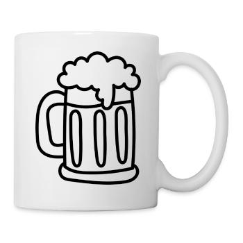 BIER-FAN – Classic beer mug for connoisseurs - Mug - white - Right