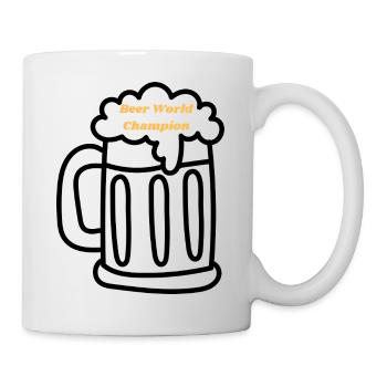 BEER WORLD CHAMPION – Beer Mug Design for Fans - Mug - white - Right