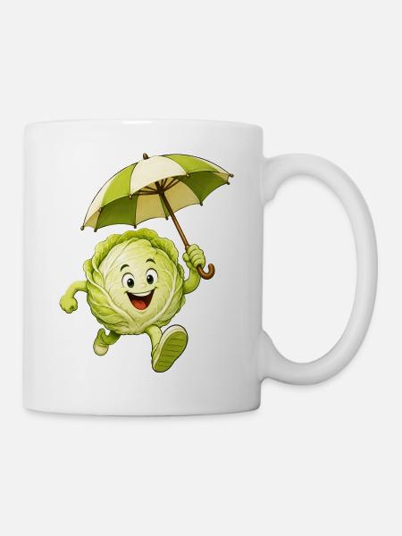 Kohlkopf  - Tasse - Weiß