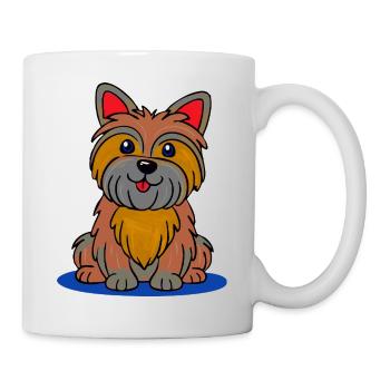 Merry Yorkie (bande dessinée) - Mug blanc - blanc - Droite