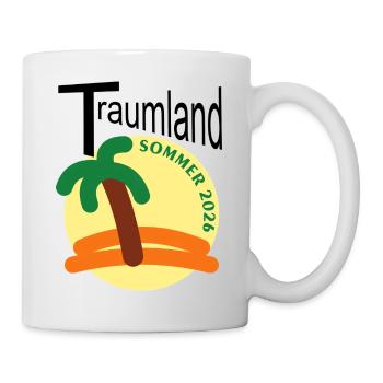 Palmensommer 2026 Badge - Tasse - Weiß - Rechts