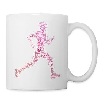 Idée cadeau pour une marathonienne de course de marathon - Mug blanc - blanc - Droite