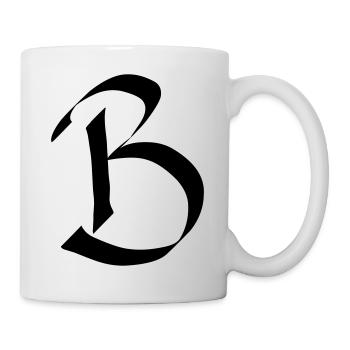 lettre B - Mug blanc - blanc - Droite