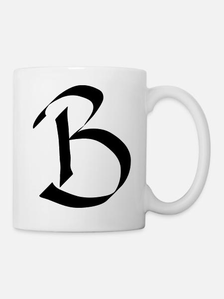 Buchstabe B - Tasse - Weiß