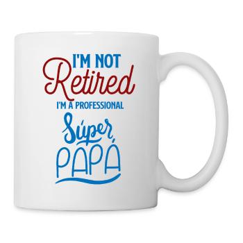 Pas un Pro Super Papa à la retraite - Mug blanc - blanc - Droite