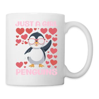 Pingouin mignon - Cadeau pour l’amoureux des manchots - Mug blanc - blanc - Droite