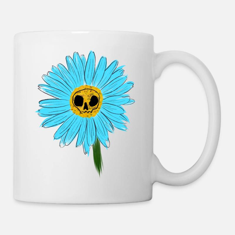 Blue Daisy - Mug - white