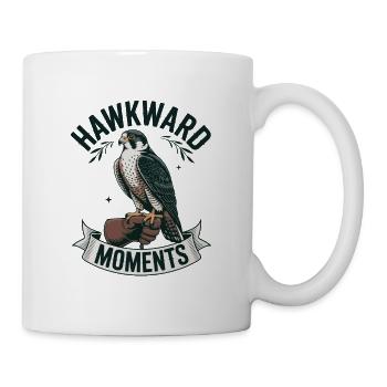 Hawkward Moments Falke Logo - Tasse - Weiß - Rechts