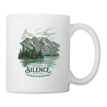 Montagnes Grand Teton – Là où le silence s’installe - Mug blanc - blanc - Droite