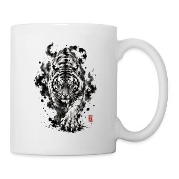 Japan Ink Tiger Tattoo - Mug - white - Right
