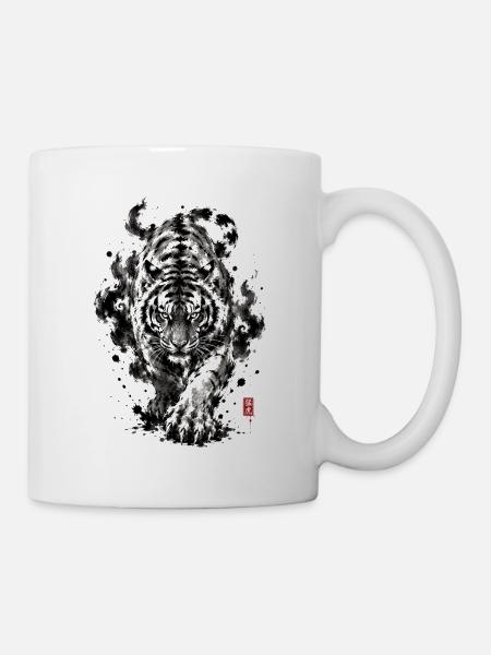 Japan Ink Tiger Tattoo - Tasse - Weiß