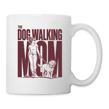Dog Walking Mom Labrador Mama Shirt - Tasse - Weiß - Rechts