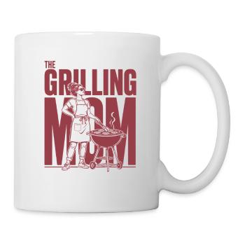 Grilling Mom Grill Mama Shirt - Tasse - Weiß - Rechts