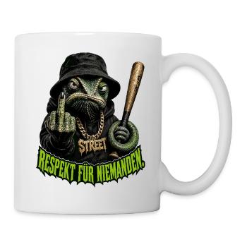 Respekt für niemanden - Tasse - Weiß - Rechts