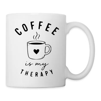 Black monochrome surface - Mug - white - Right