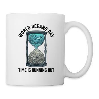 Time Is Running Out – World Oceans Day Marine - Mug - white - Right