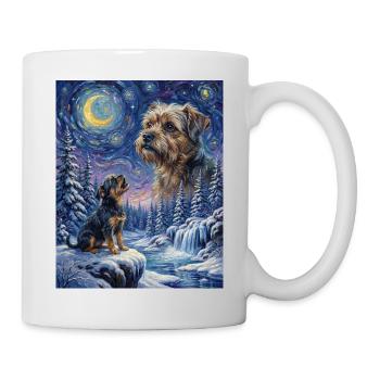 Howling to the Moon Meme Animal Dog Monkey Pinscher - Mug - white - Right