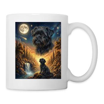 Howling to the Moon Meme Animal Dog Monkey Pinscher - Mug - white - Right