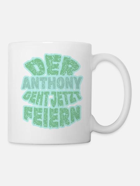 Geschenk für Anthony - Tasse - Weiß