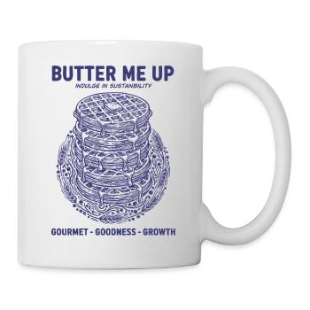 Breakfast Butter Me Up Funny Brunch Coffee - Mug - white - Right