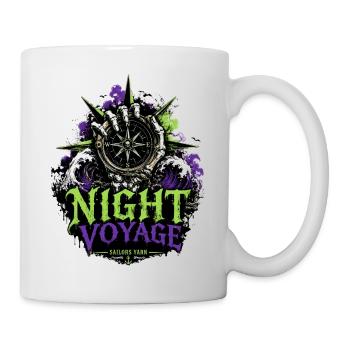 Night Voyage Compass | Sailors Yarn by Cap'nKush - Mug - white - Right