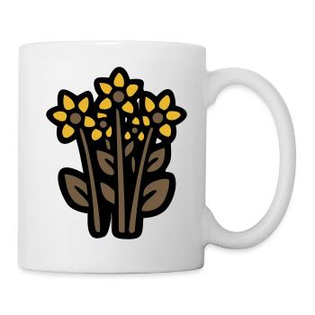 Boutique de fleurs de tournesol - Mug blanc - blanc - Droite