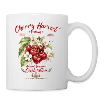 Kirscherntefest-Druck - Tasse - Weiß - Rechts