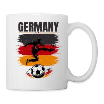 Germany Football Fan Shirt - Germany Soccer - Mug - white - Right