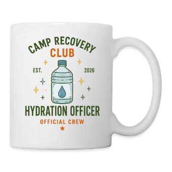 Hydration Officer – Camp Recovery Club Crew - Mug - white - Right