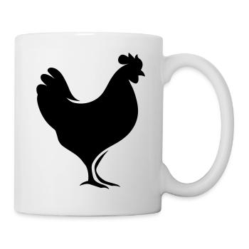 poulet - Mug blanc - blanc - Droite